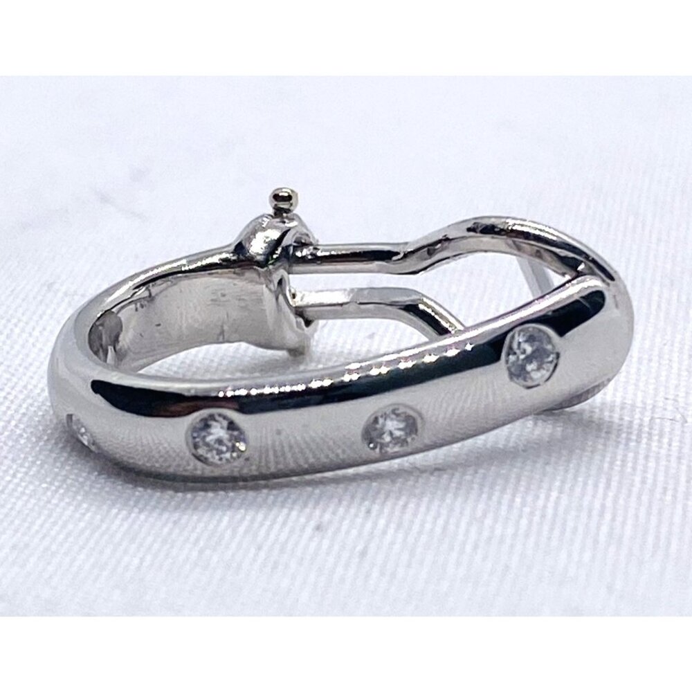 Tiffany & Co Platinum Diamond Single Replacement Earring Hoop